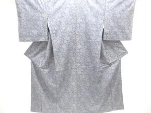 花唐草模様手織り紬着物